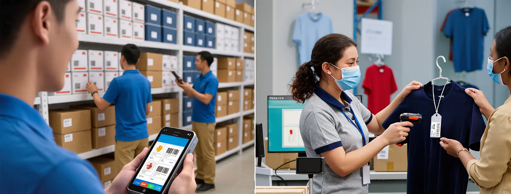 การพัฒนาบาร์โค้ดในงานอุตสาหกรรมเสื้อผ้า 